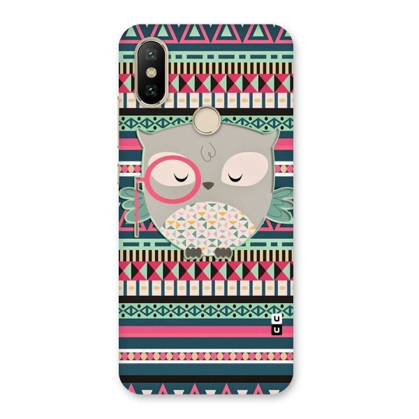 Owl Cute Pattern Back Case for Mi A2