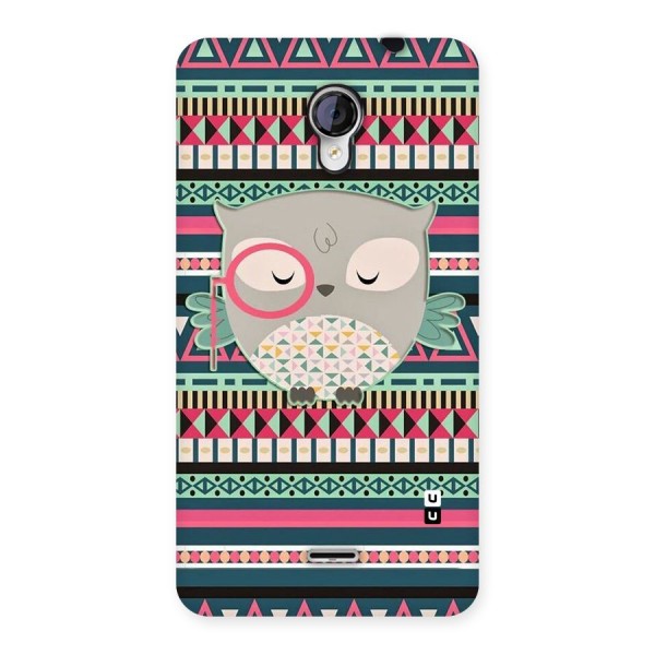 Owl Cute Pattern Back Case for Micromax Unite 2 A106