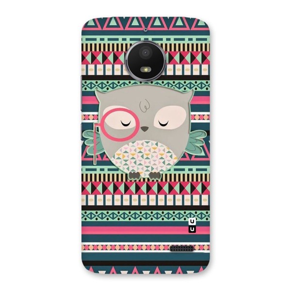 Owl Cute Pattern Back Case for Moto E4