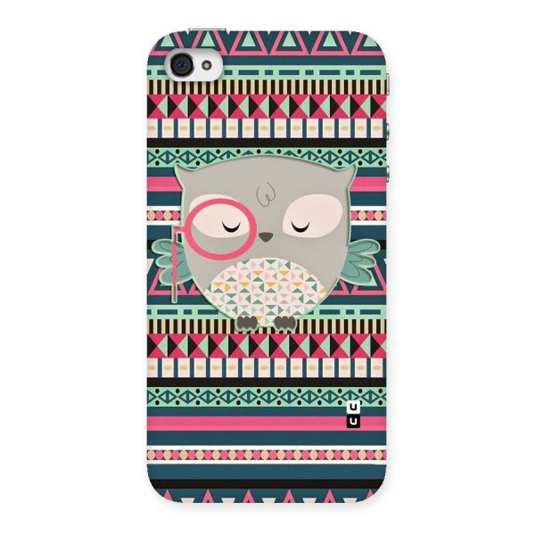 Owl Cute Pattern Back Case for iPhone 4 4s