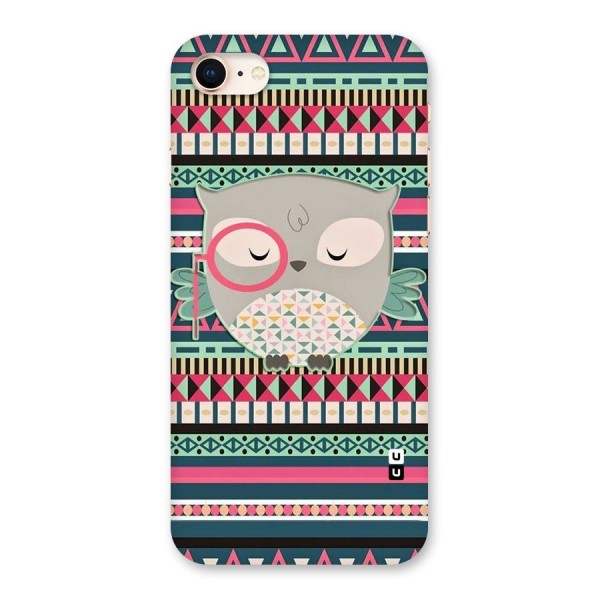 Owl Cute Pattern Back Case for iPhone 8