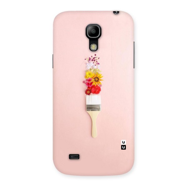 Painted Flowers Back Case for Galaxy S4 Mini