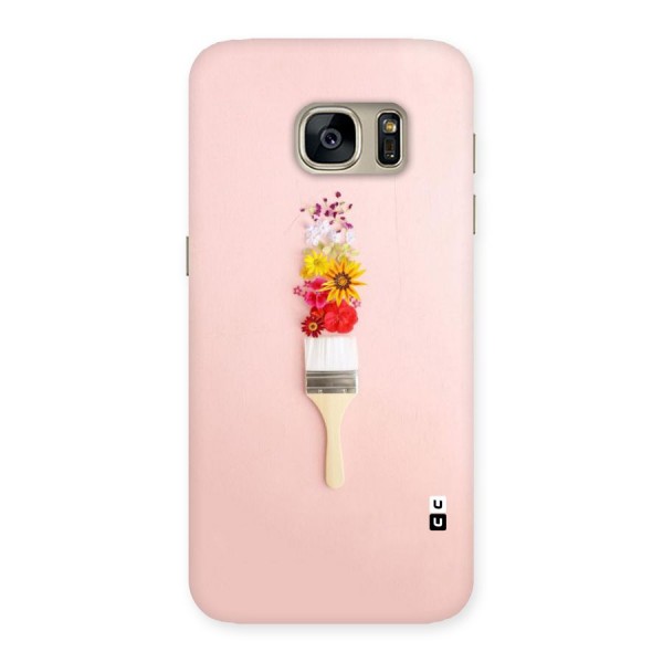 Painted Flowers Back Case for Galaxy S7