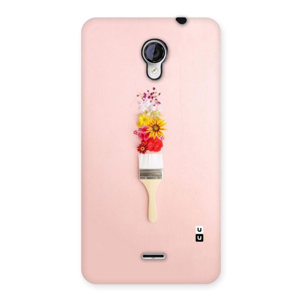 Painted Flowers Back Case for Micromax Unite 2 A106