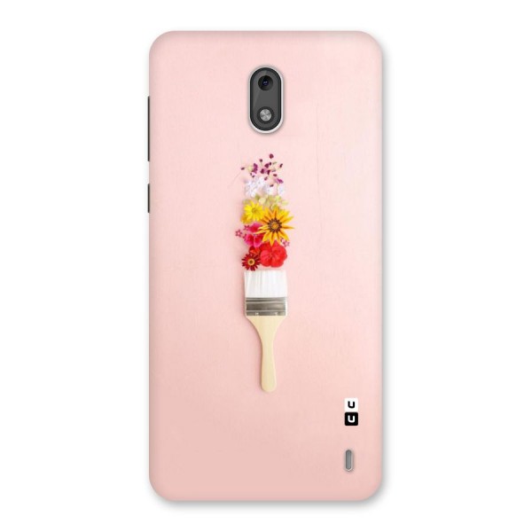 Painted Flowers Back Case for Nokia 2