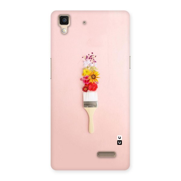 Painted Flowers Back Case for Oppo R7