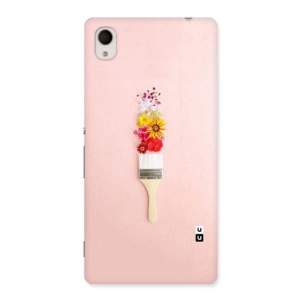 Painted Flowers Back Case for Sony Xperia M4