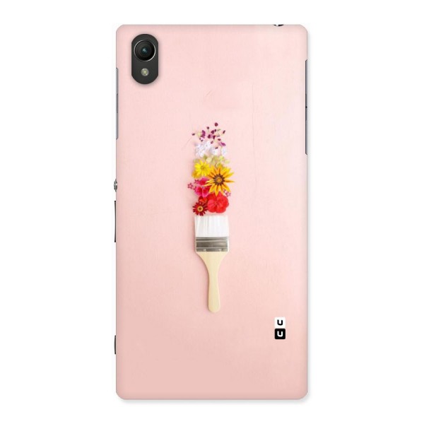 Painted Flowers Back Case for Sony Xperia Z1