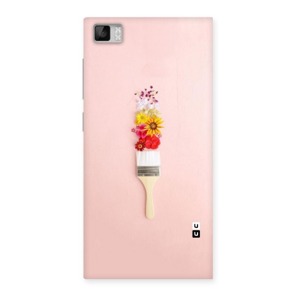 Painted Flowers Back Case for Xiaomi Mi3