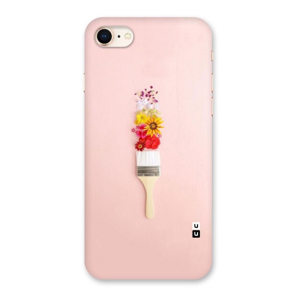 Painted Flowers Back Case for iPhone 8