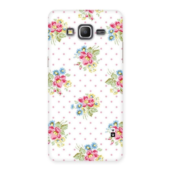 Painted Polka Floral Back Case for Galaxy Grand Prime