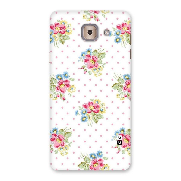 Painted Polka Floral Back Case for Galaxy J7 Max