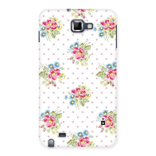 Painted Polka Floral Back Case for Galaxy Note