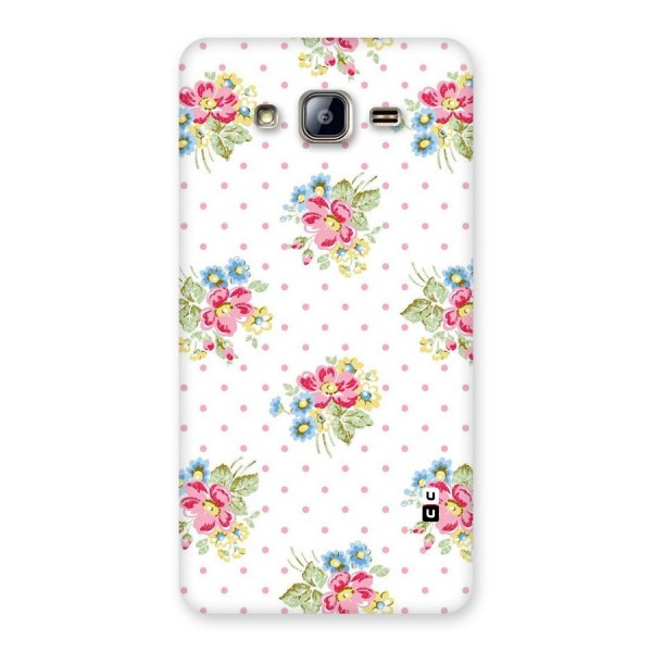 Painted Polka Floral Back Case for Galaxy On5