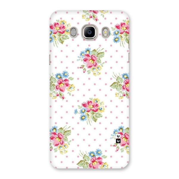 Painted Polka Floral Back Case for Galaxy On8