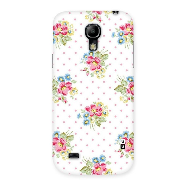 Painted Polka Floral Back Case for Galaxy S4 Mini