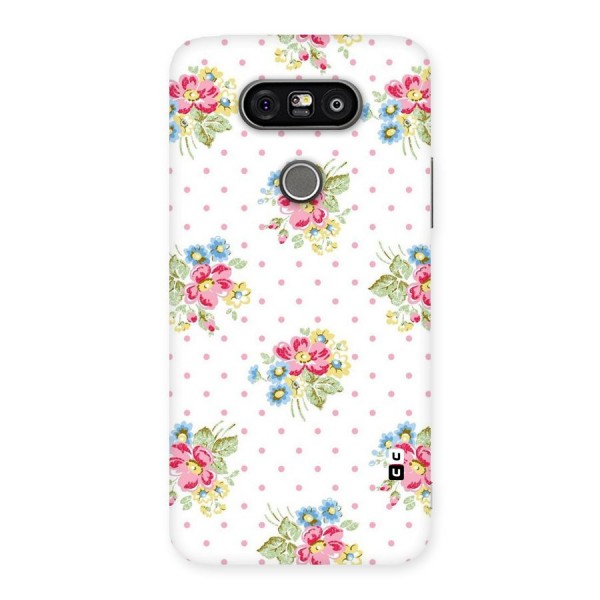 Painted Polka Floral Back Case for LG G5