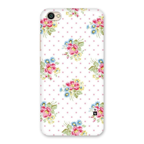 Painted Polka Floral Back Case for Redmi Y1 Lite