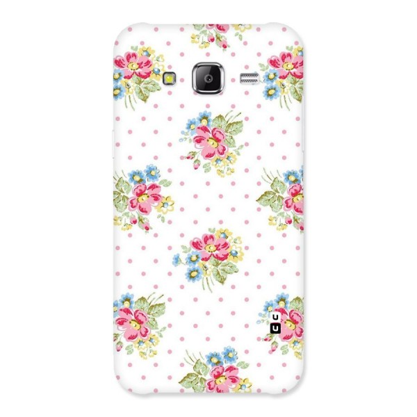 Painted Polka Floral Back Case for Samsung Galaxy J5