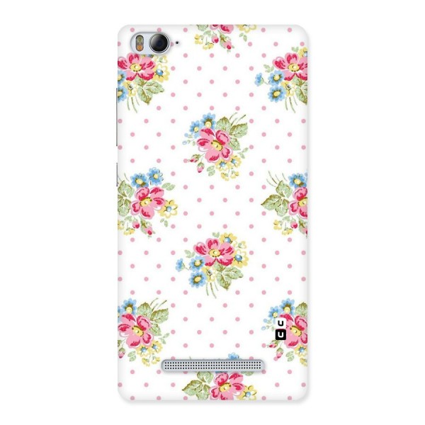 Painted Polka Floral Back Case for Xiaomi Mi4i