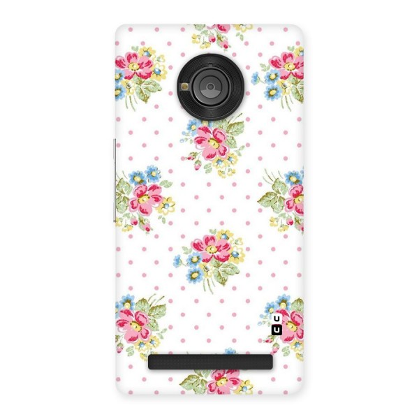 Painted Polka Floral Back Case for Yu Yuphoria