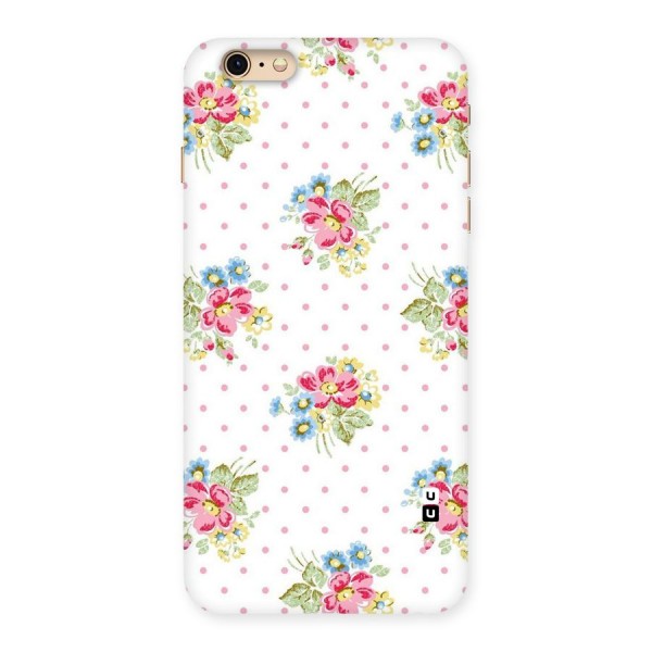 Painted Polka Floral Back Case for iPhone 6 Plus 6S Plus