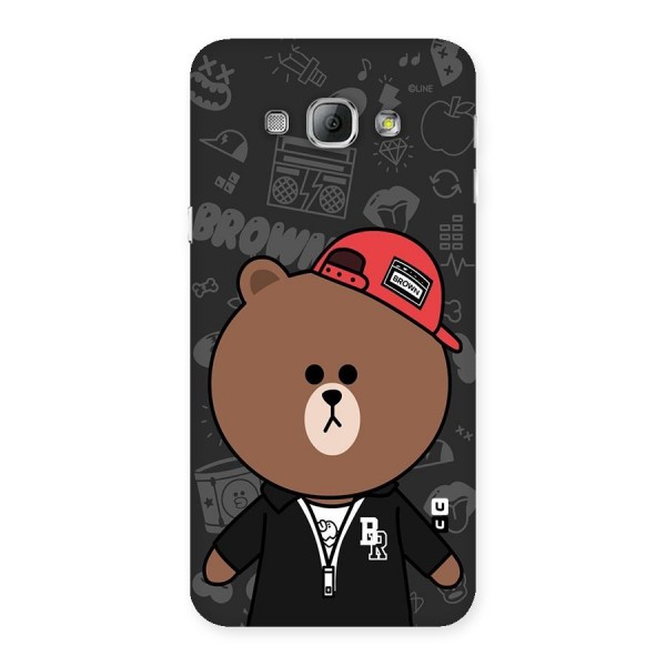 Panda Brown Back Case for Galaxy A8