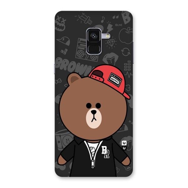 Panda Brown Back Case for Galaxy A8 Plus