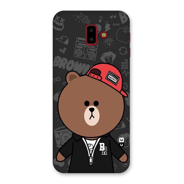 Panda Brown Back Case for Galaxy J6 Plus