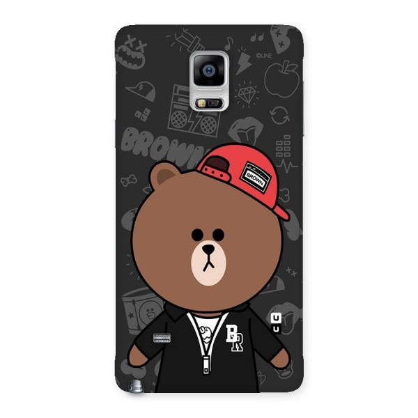 Panda Brown Back Case for Galaxy Note 4