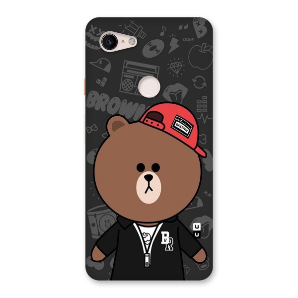 Panda Brown Back Case for Google Pixel 3 XL