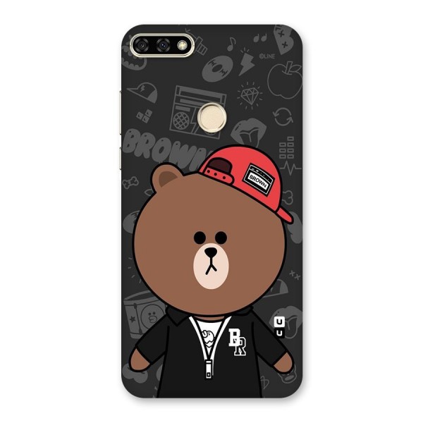 Panda Brown Back Case for Honor 7A