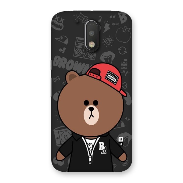 Panda Brown Back Case for Motorola Moto G4