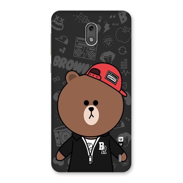 Panda Brown Back Case for Nokia 2