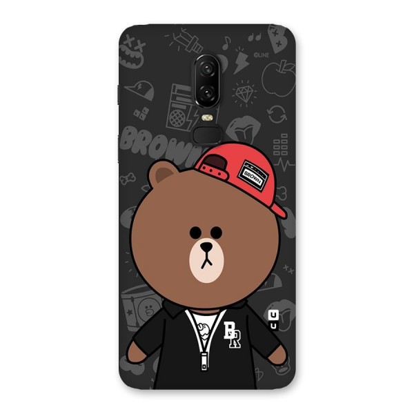 Panda Brown Back Case for OnePlus 6