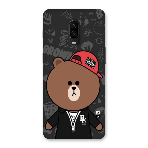 Panda Brown Back Case for OnePlus 6T