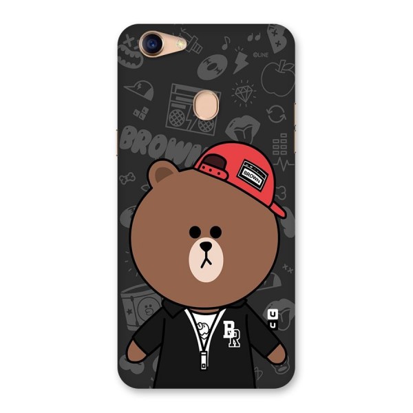 Panda Brown Back Case for Oppo F5