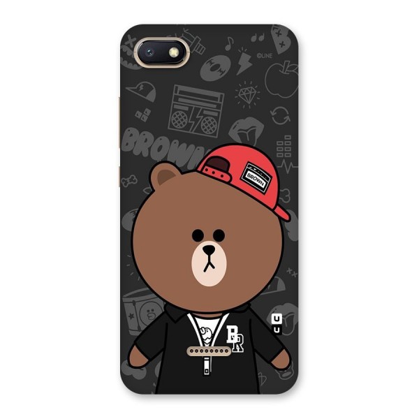 Panda Brown Back Case for Redmi 6A