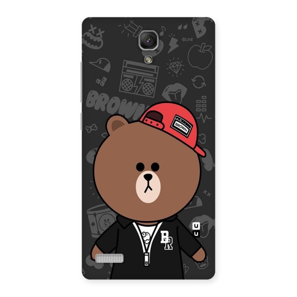 Panda Brown Back Case for Redmi Note