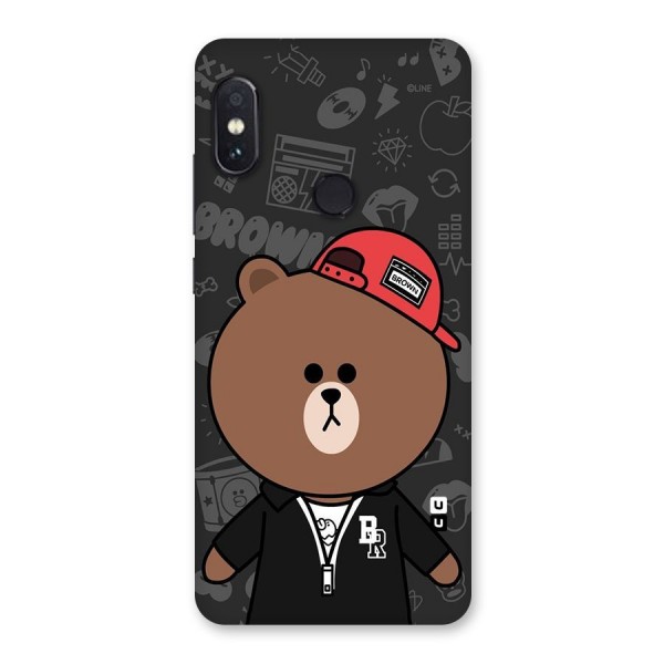 Panda Brown Back Case for Redmi Note 5 Pro