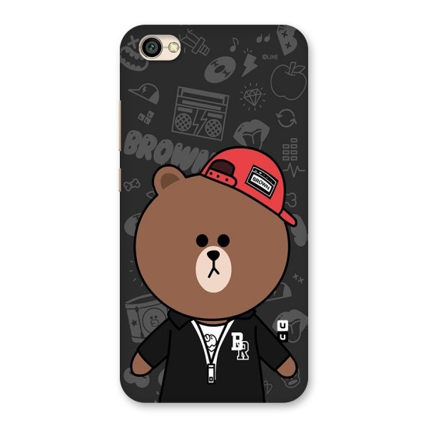 Panda Brown Back Case for Redmi Y1 Lite