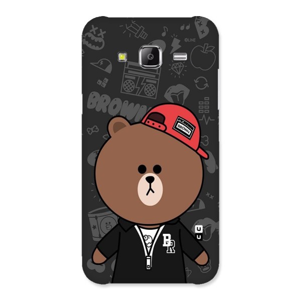 Panda Brown Back Case for Samsung Galaxy J5