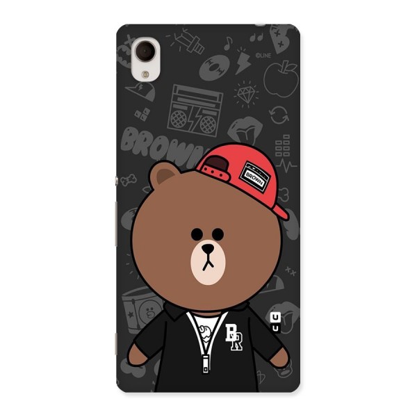 Panda Brown Back Case for Sony Xperia M4