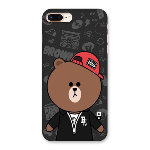 Panda Brown Back Case for iPhone 8 Plus