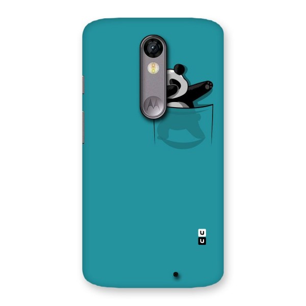 Panda Dabbing Away Back Case for Moto X Force