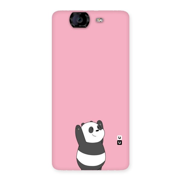 Panda Handsup Back Case for Canvas Knight A350