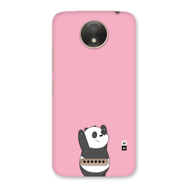 Panda Handsup Back Case for Moto C Plus