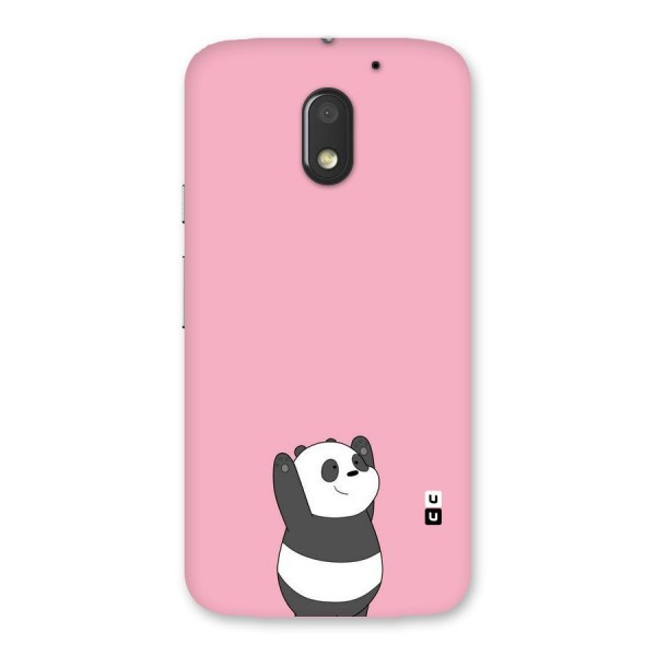 Panda Handsup Back Case for Moto E3 Power