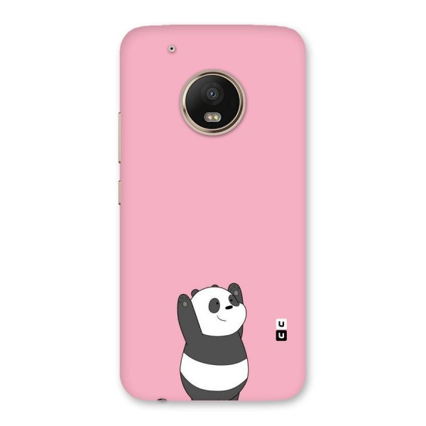 Panda Handsup Back Case for Moto G5 Plus