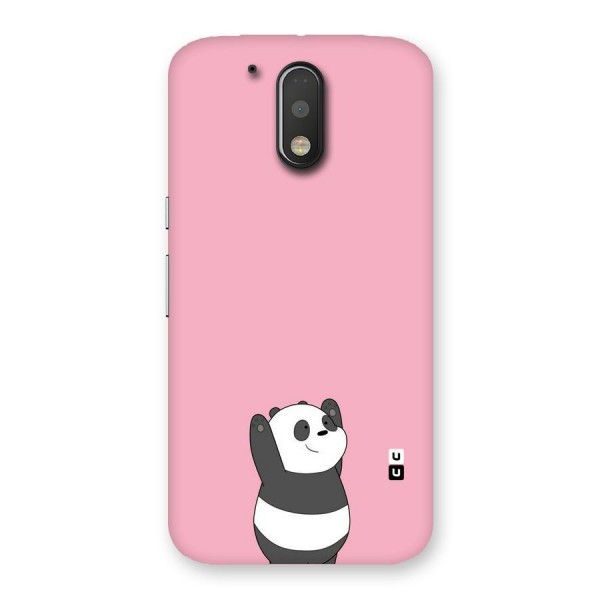 Panda Handsup Back Case for Motorola Moto G4